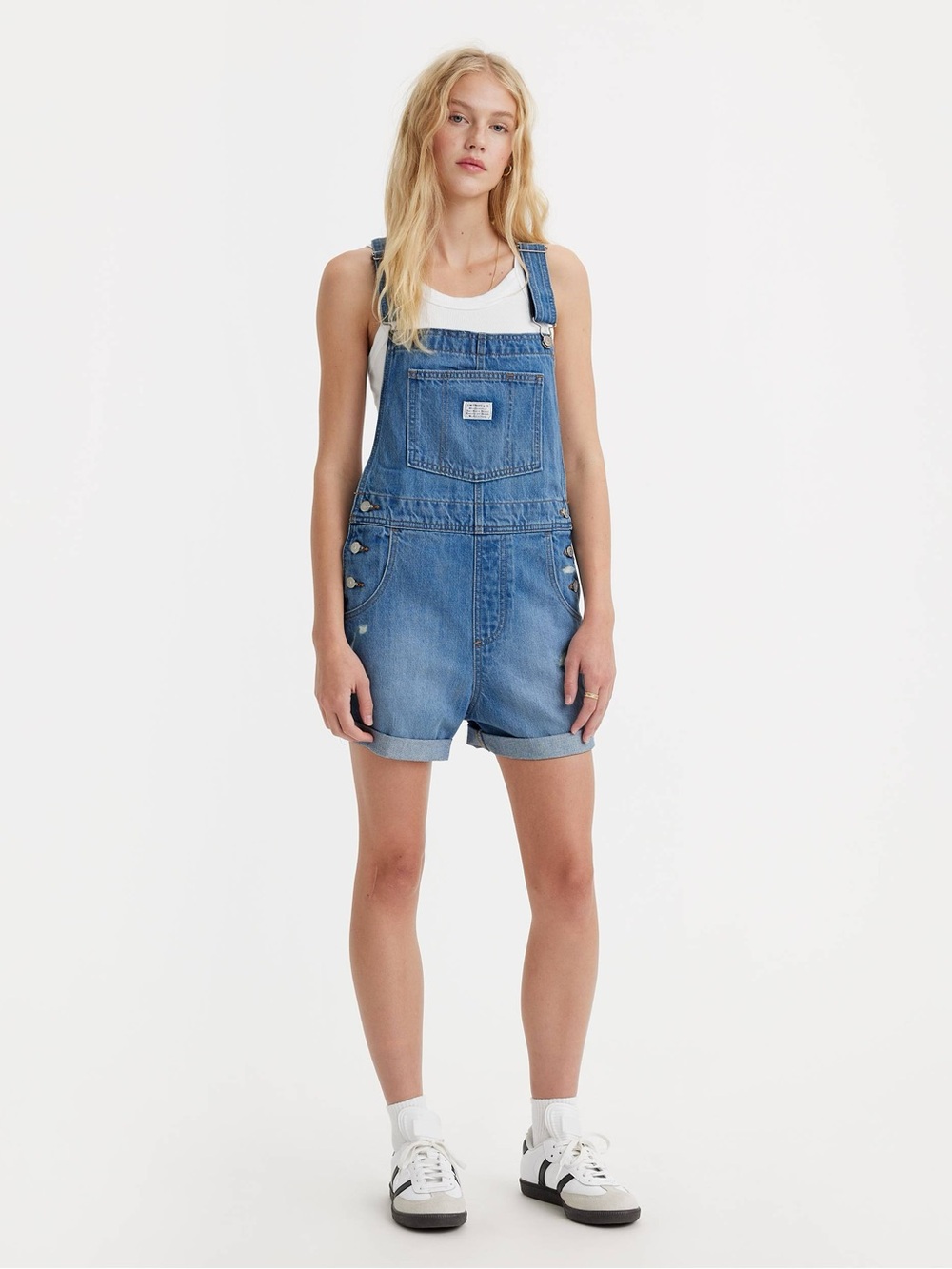 Levi's Vintage Shortalls Sz Small Women's
(Ago A-2)